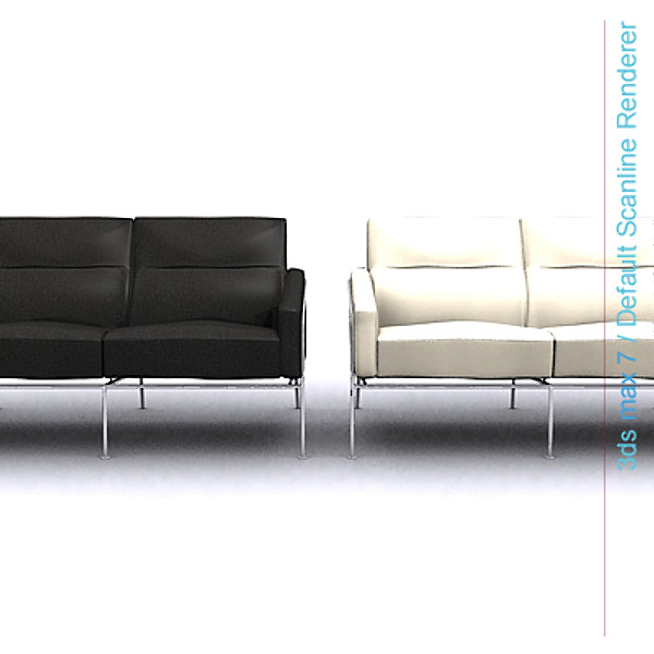 3ds max design series - series 3300 three seater sofa by lajhar